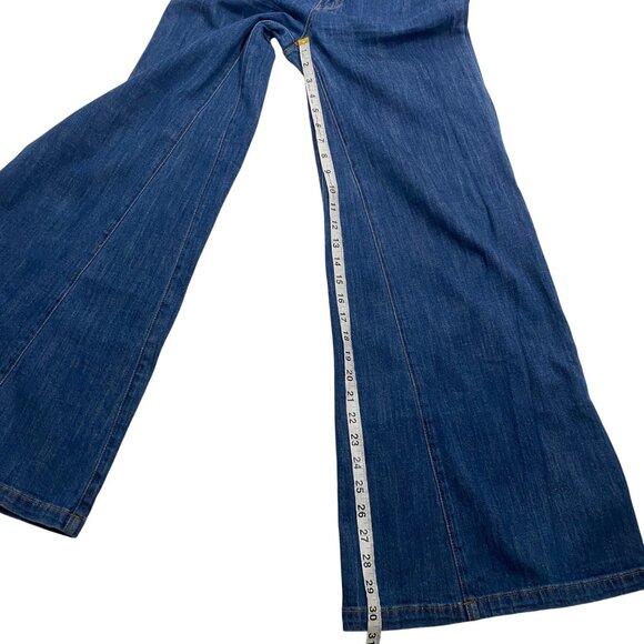 Pilcro Ultra High-rise Wide-leg Jeans size 27 retro inspired trouser jeans boho - Picture 12 of 13